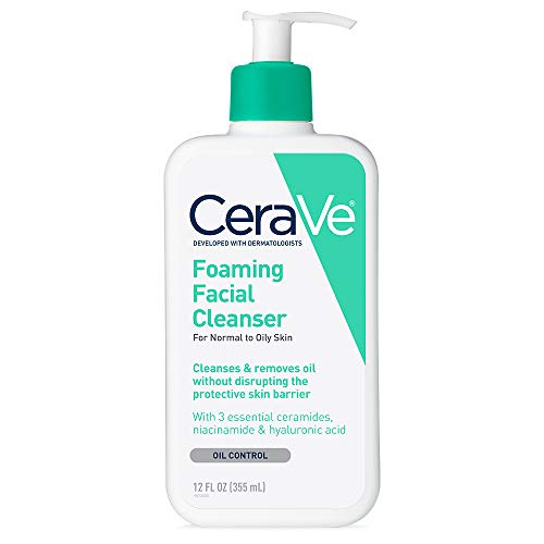 CeraVe Foaming Facial Cleanser for oily...