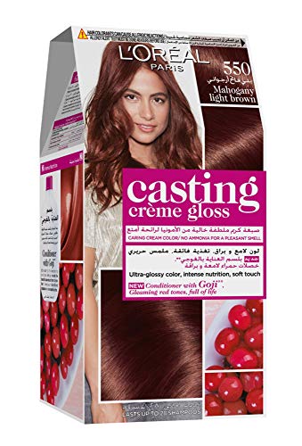 L'Oreal Paris Casting Creme Gloss 550 Mahogany Haircolor Review - 2023