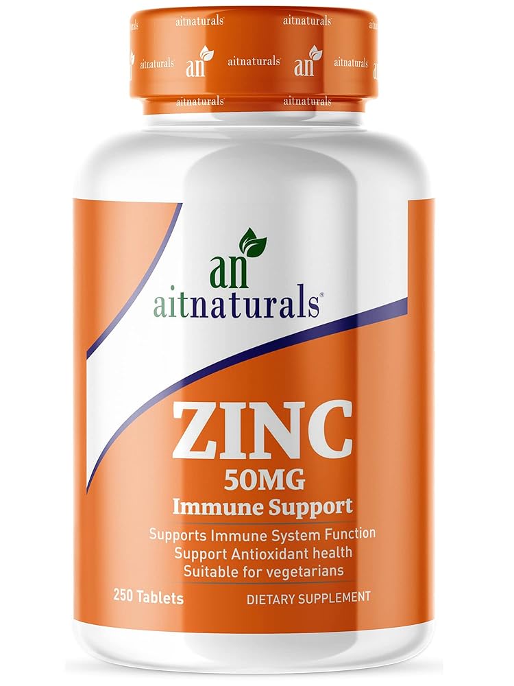 Aitnaturals Zinc Gluconate 50mg Tablets