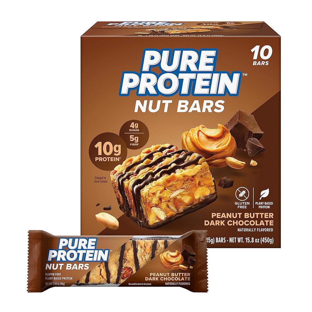 Brand Nut Bars, Peanut Butter, 10-Pack