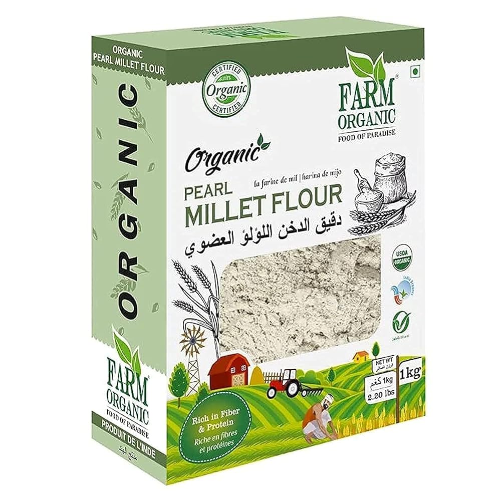 Farm Organic Pearl Millet Flour –...