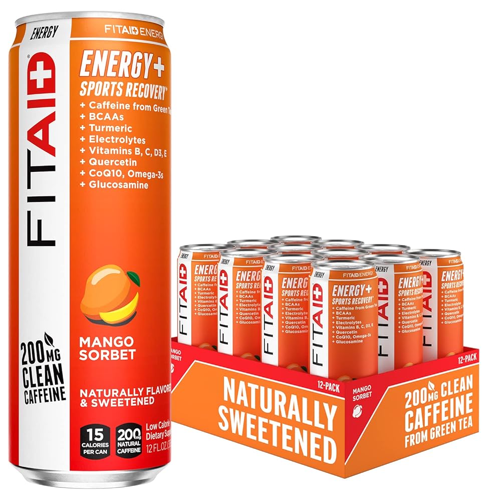 FitAid Energy Mango Sorbet Cans
