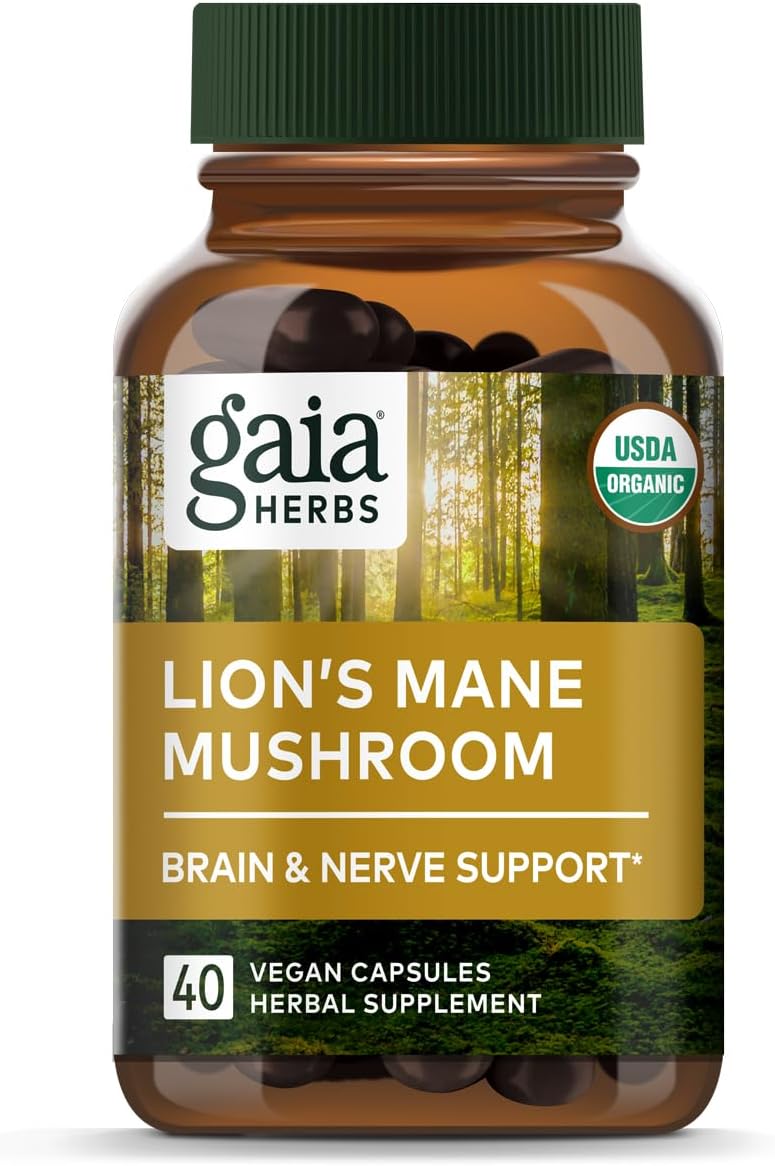 Gaia Herbs Lion’s Mane Mushroom S...
