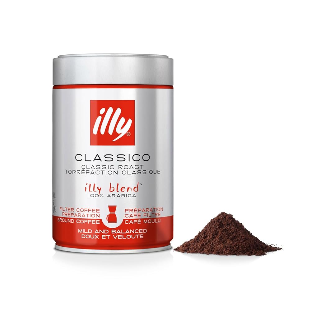 Illy Classico Ground Coffee Tins 250g
