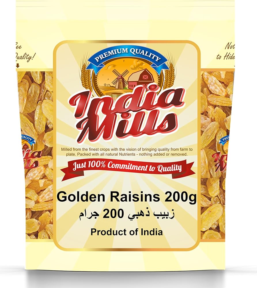 INDIA MILLS Golden Raisins, 200g