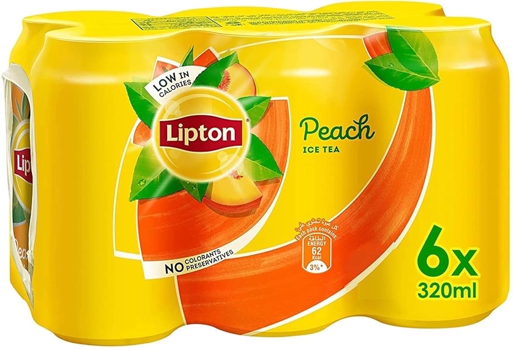 Lipton Peach Ice Tea, 6-Pack Cans