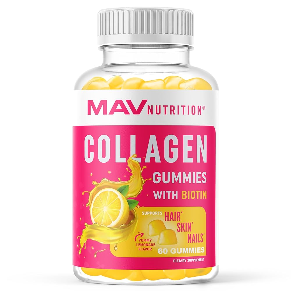 MAV Collagen Hair Vitamins Gummy, 60 Count
