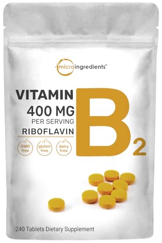 Micro Ingredients Vitamin B2 400mg Caplets