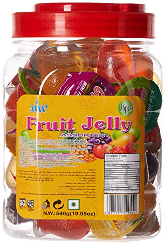 Mir Assorted Fruit Jelly, 36-Pack