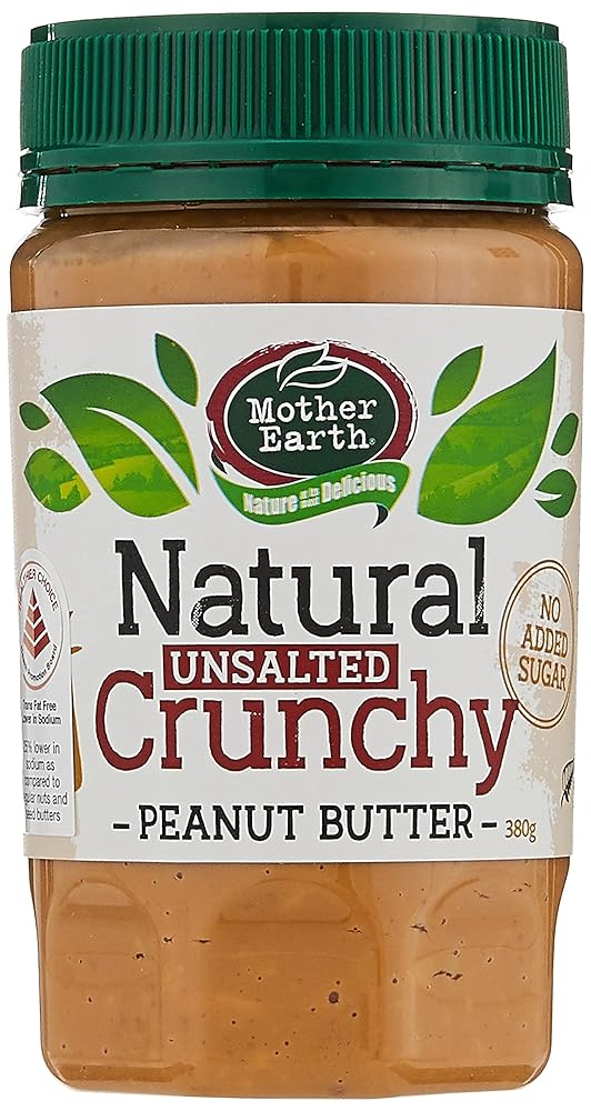 Mother Earth Crunchy Peanut Butter, 380g