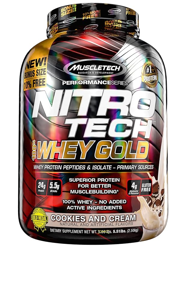 MuscleTech Nitro-Tech Whey Gold Protein...