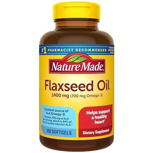 Nature Made Flaxseed Oil Softgels 1400mg