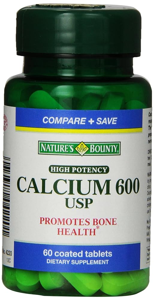 Nature’s Bounty Calcium 600, 60 T...