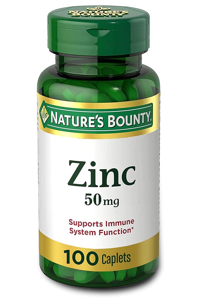 Nature’s Bounty Zinc Tablets, 50m...