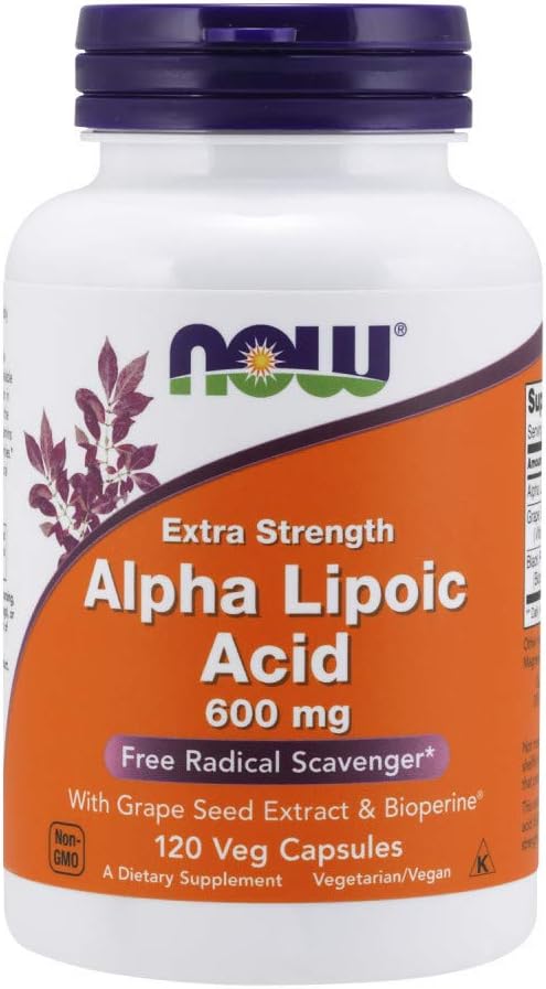 NOW Alpha Lipoic Acid 600mg Capsules