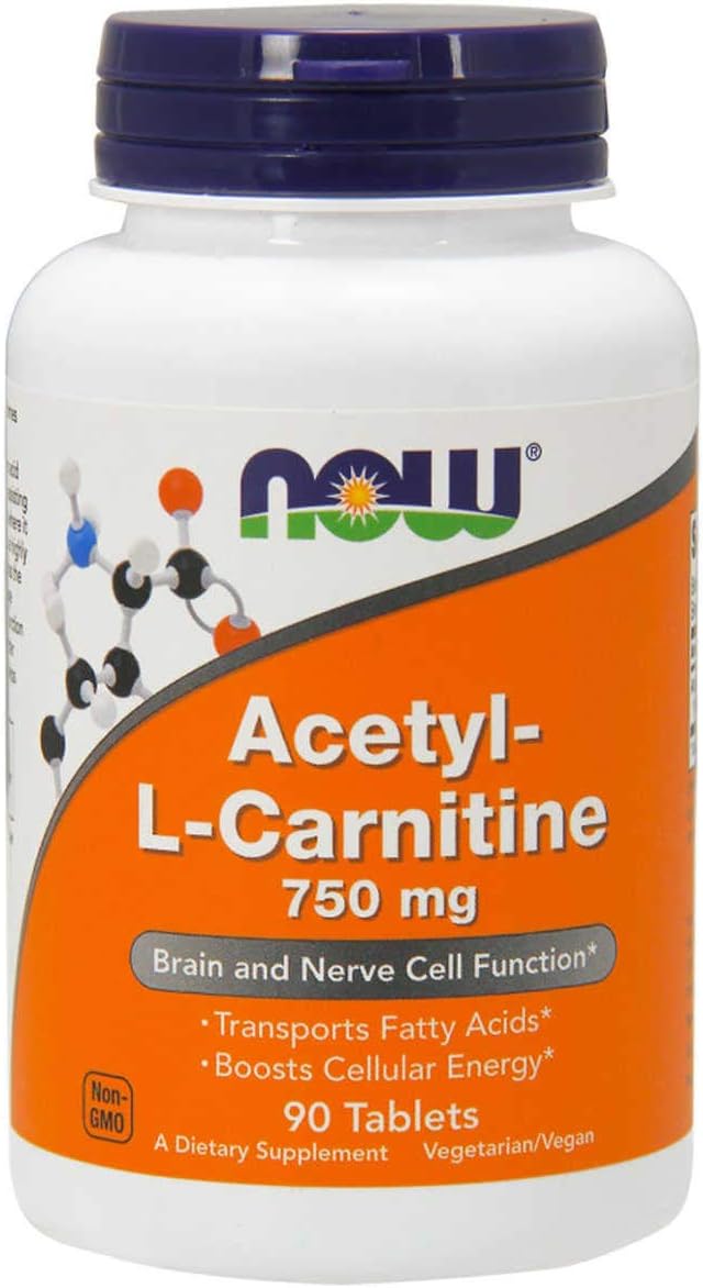Now Foods Acetyl-L-Carnitine 750mg Tablets