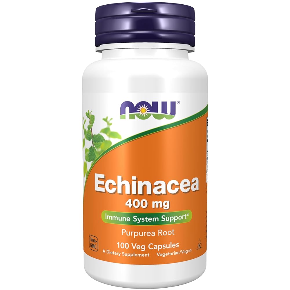 Now Foods Echinacea Vitamin Capsules, 4...