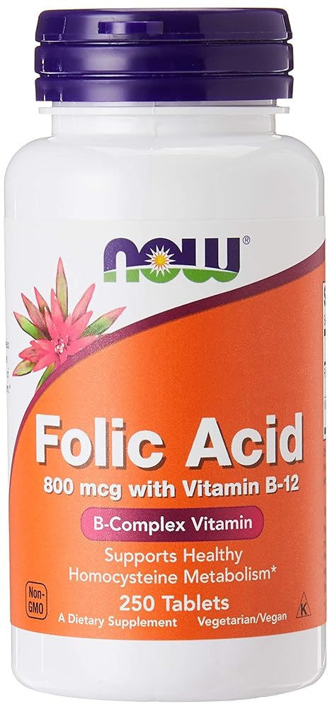 Now Foods Folic Acid 800 mcg Tablets