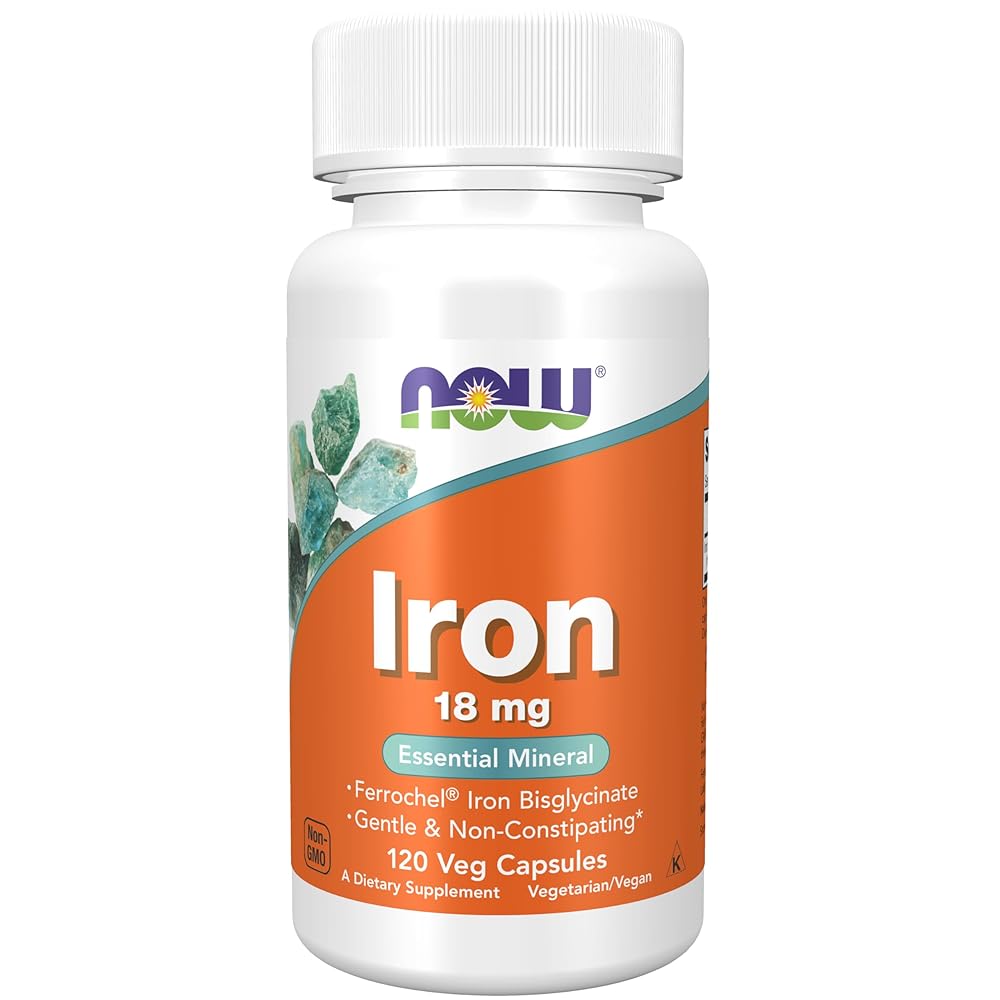 Now Foods Iron Capsules, 18mg