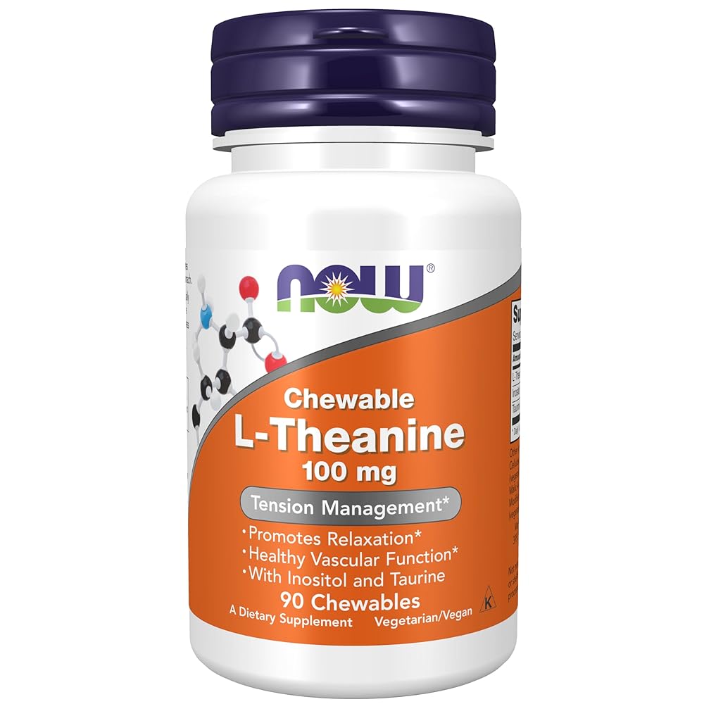 NOW L-Theanine 100mg for Tension Manage...