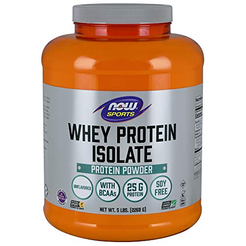 NOW Sports Whey Protein Isolate, 5-Pound