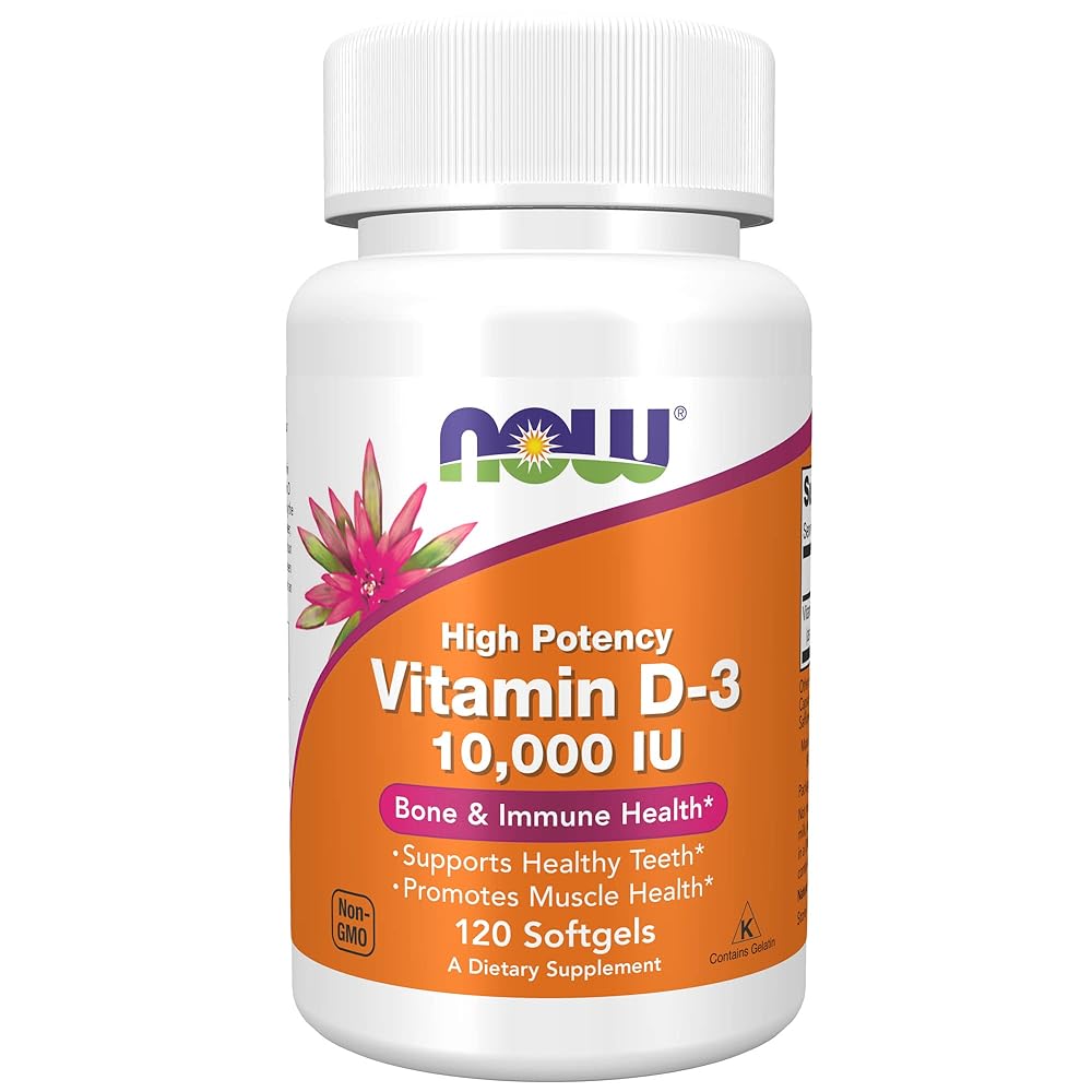 NOW Vitamin D-3 10,000 IU Softgels