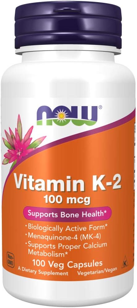 NOW Vitamin K-2 100mcg, Bone Health