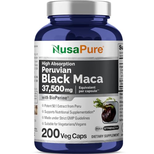 NusaPure Black Maca Root Capsules