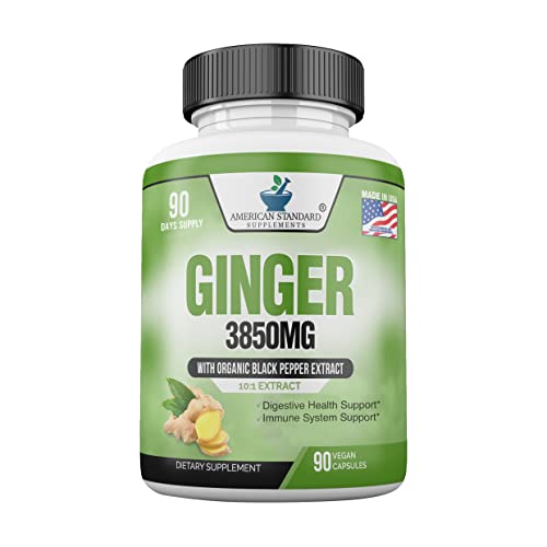 Organic Ginger Root Capsules 3850mg
