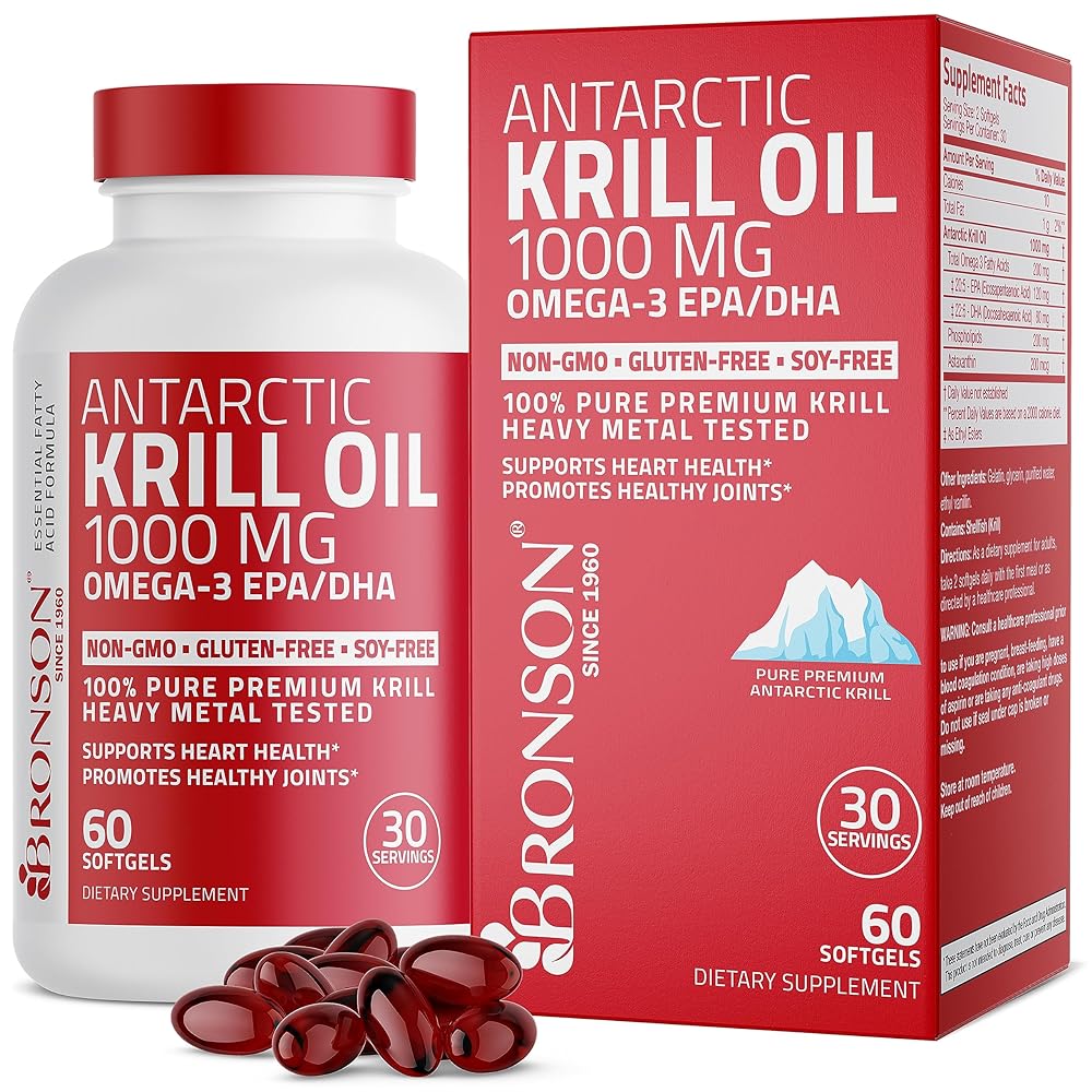 Premium Antarctic Krill Oil Softgels