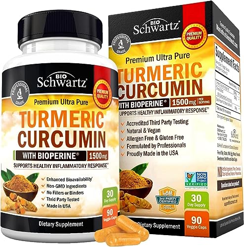 Premium Turmeric Curcumin Capsules with...