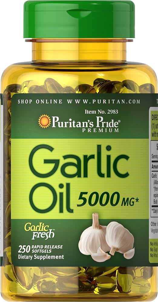 Puritans Pride Garlic Oil, 5000mg
