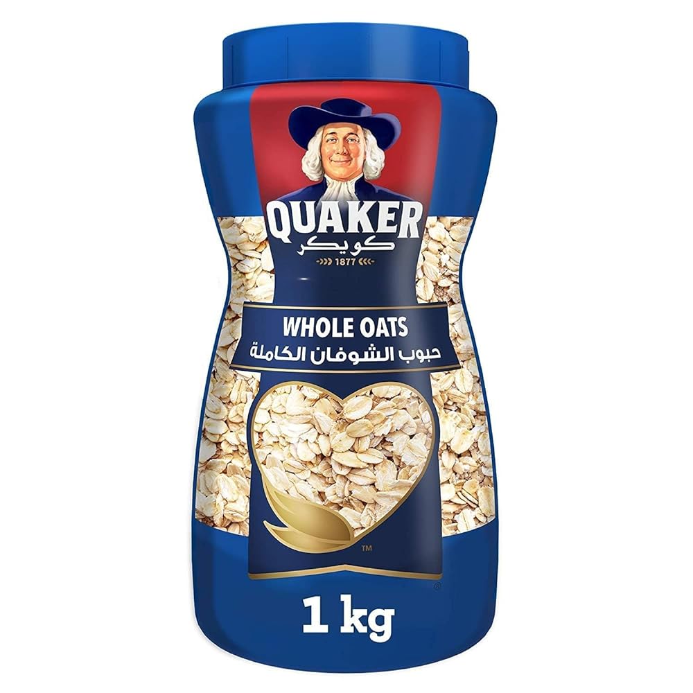 Quaker Whole Oats 1kg Jar