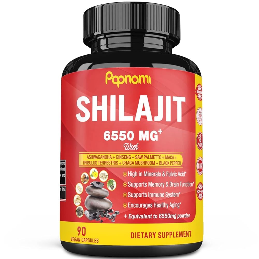 Shilajit Extract Capsules with Powerful...