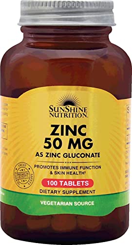 Sunshine Nutrition Zinc 50 – 100 ...