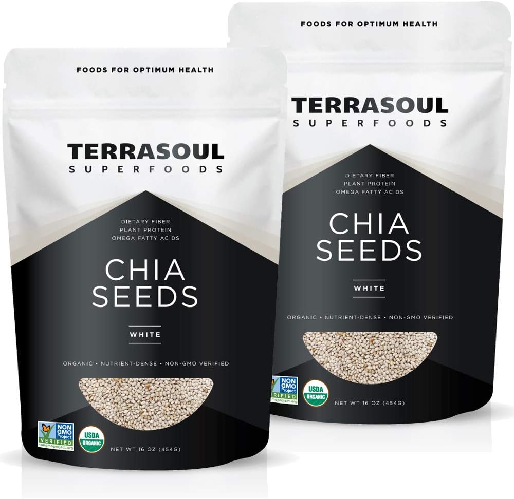 Terrasoul Organic White Chia Seeds