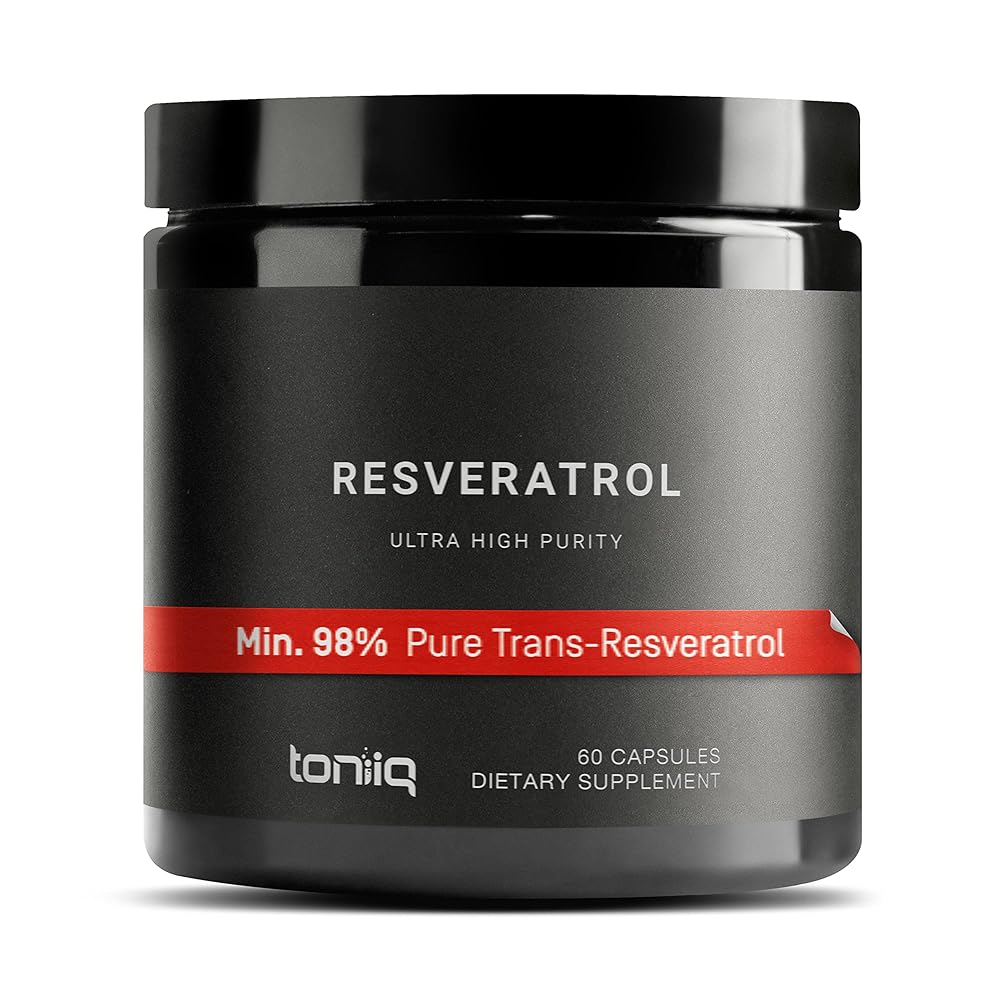 Toniiq Resveratrol Capsules – 98%...