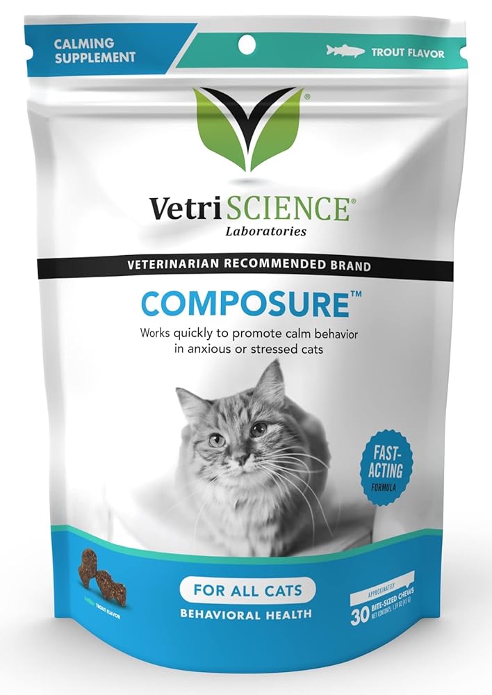 VETRISCIENCE Composure Chews for Cat An...
