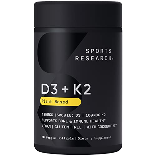 Vitamin K2 + D3 with Coconut Oil by Spo...