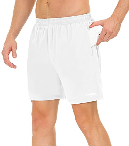 Cakulo Men's Running Shorts 5 Inch Lightweight Quick Dry Tennis Athletic Workout Shorts with Pockets 