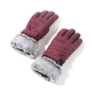 accsa Women Winter Ski Gloves 3M Thinsulate Waterproof & Windproof Snow Gloves for Skiing Anti-Slip Gloves 
