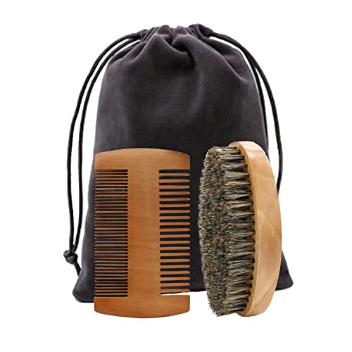 NEESTARTLY Beard Comb Brush Set