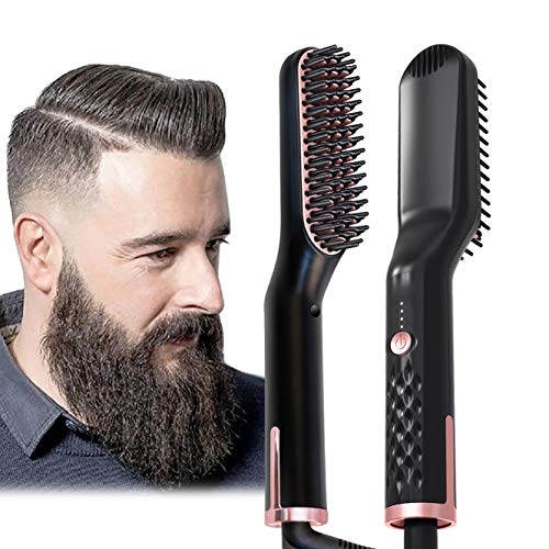 AU Plug Hair Straightening Brush, Beard...