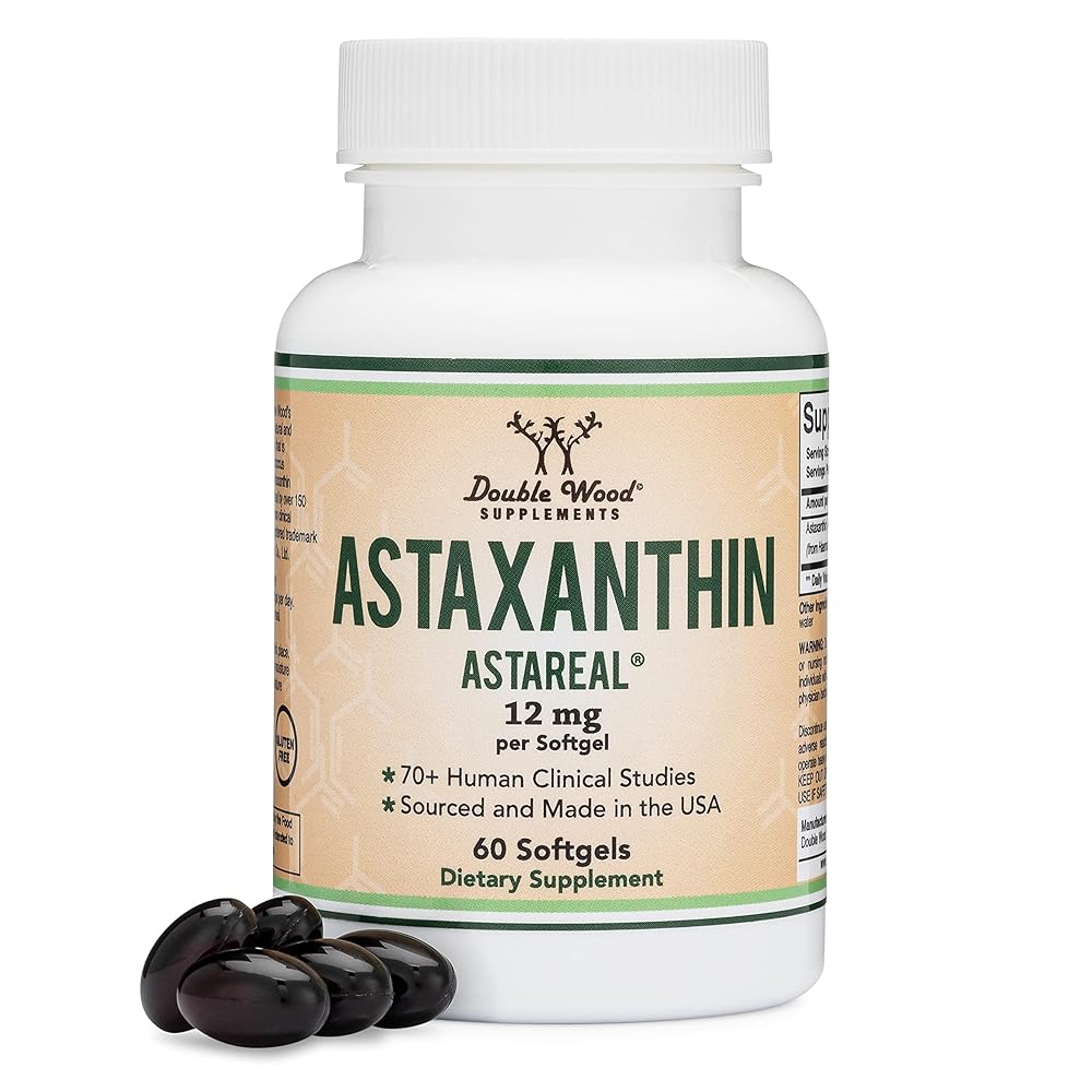 Astaxanthin 12mg (AstaReal) by Double Wood