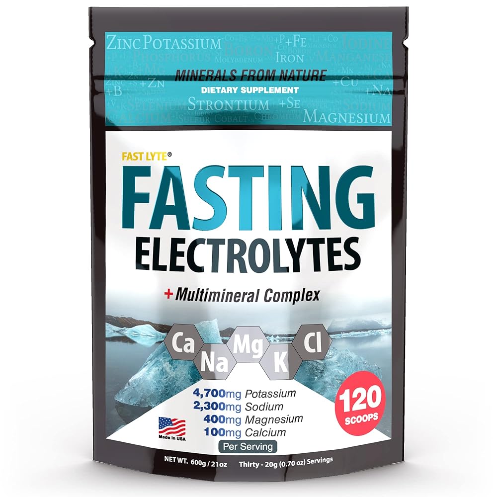 Fasting Electrolyte Supplement Powder &...