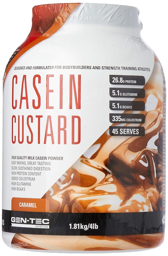 Gen-Tec Casein Custard Caramel, 1.8kg