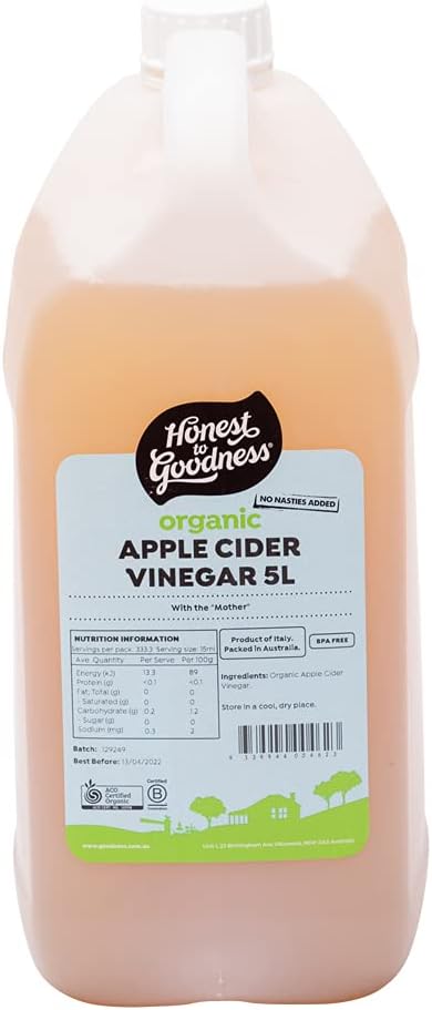 Goodness Organic Apple Cider Vinegar, 5L