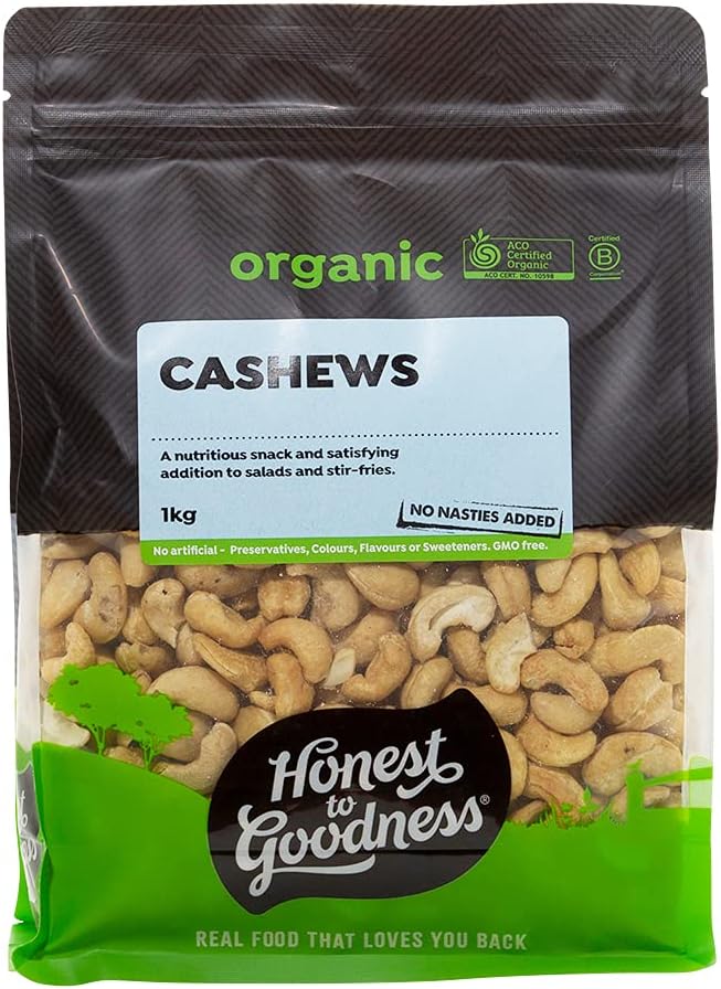 Goodness Organic Cashews 1 kg