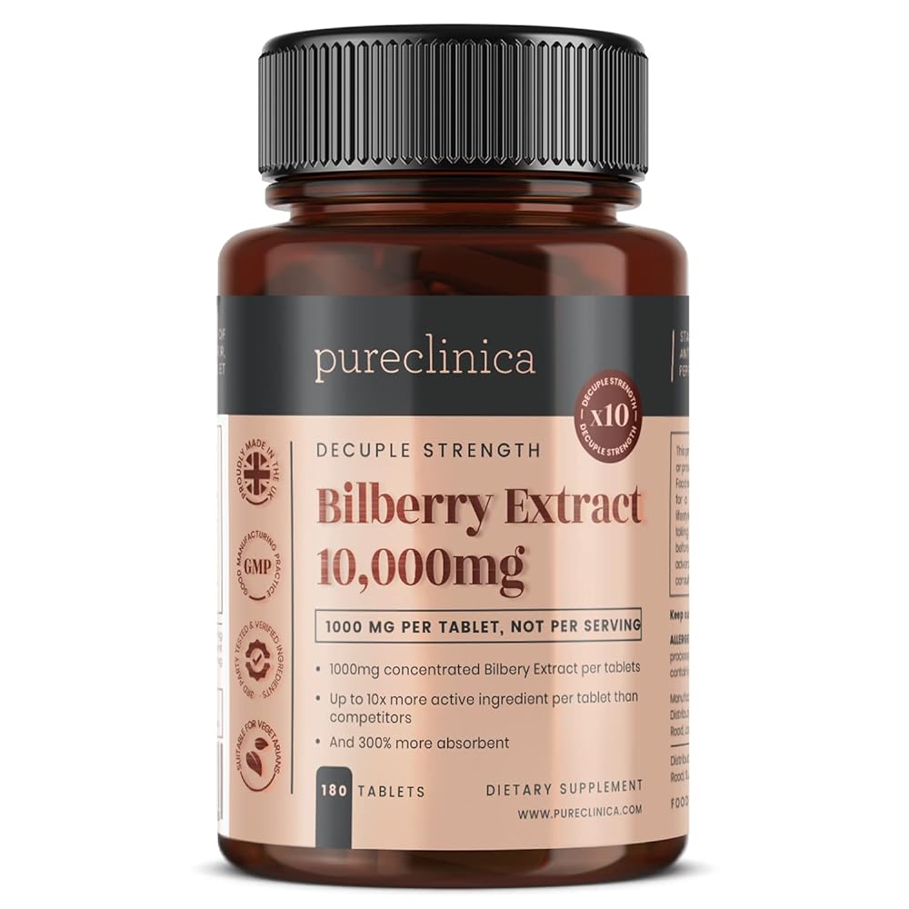 High-Potency Bilberry Extract Tablets w...