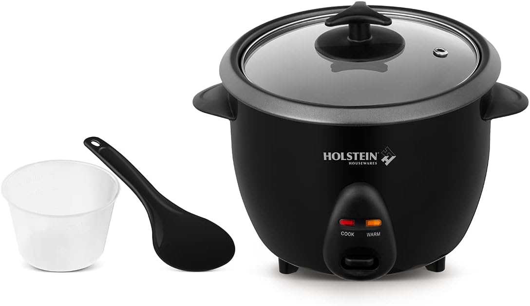 Holstein 8-Cup Rice Cooker – Black